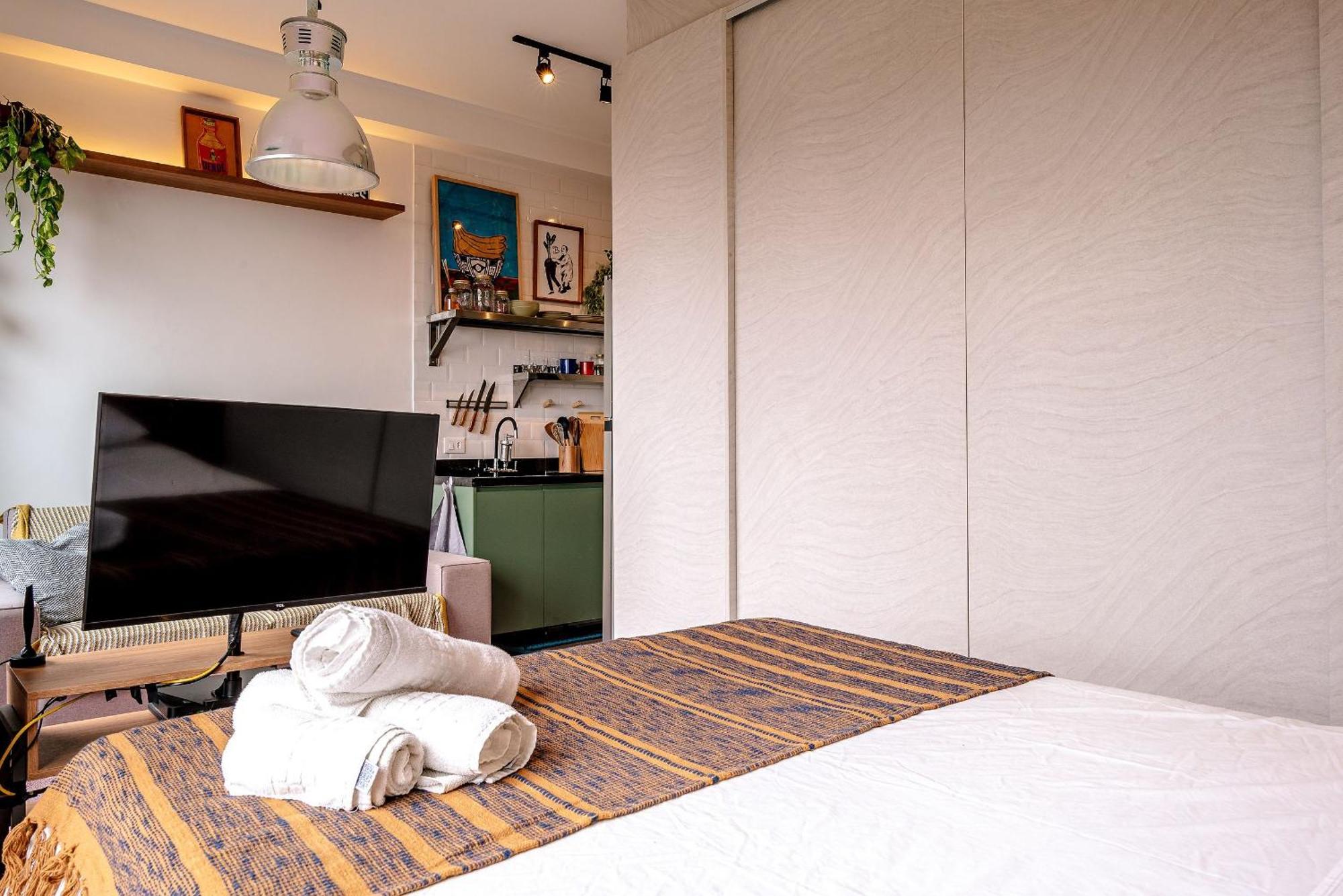 Apartamento Studio Moderninho Ao Lado Do Metro Madalena + A/c