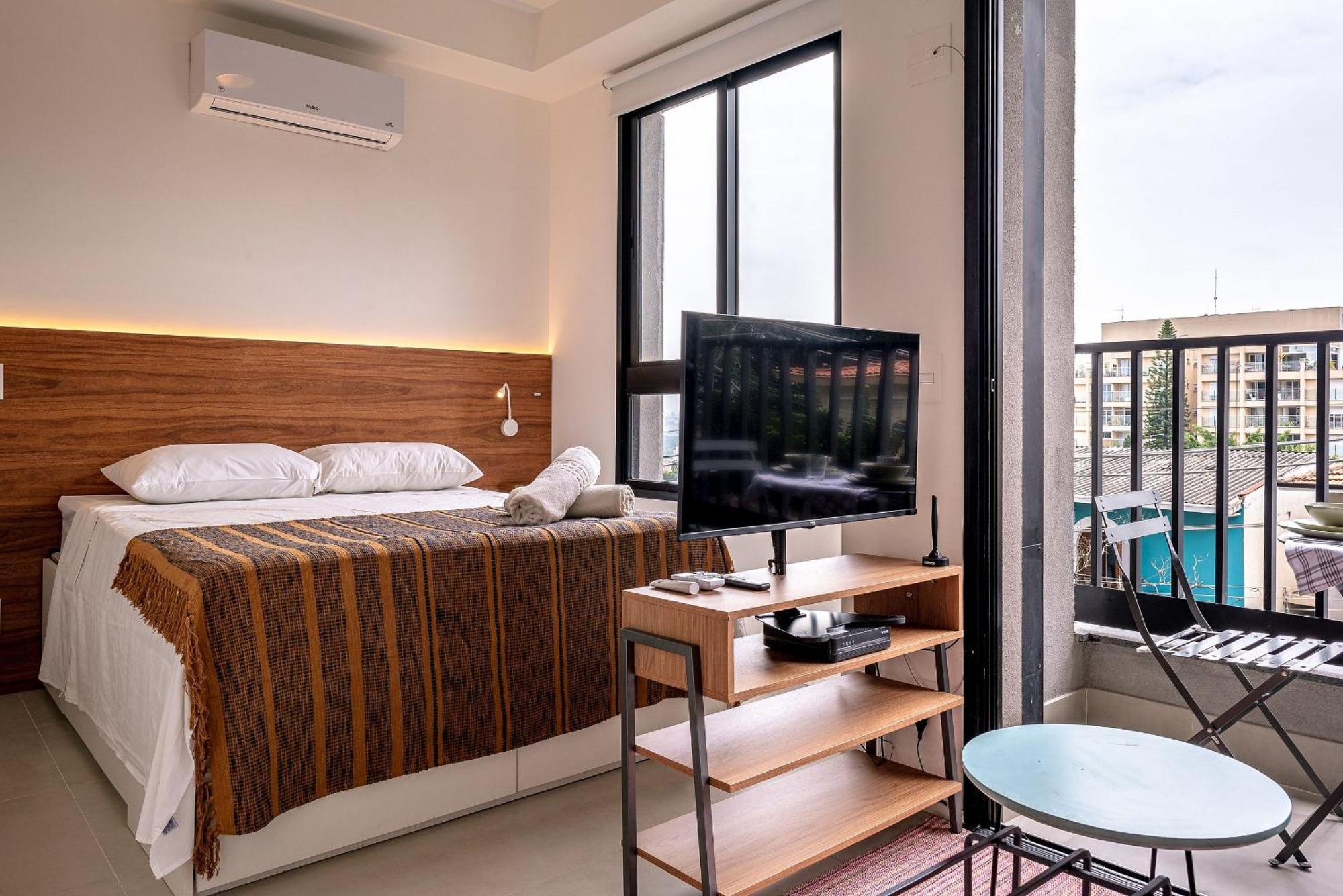 Studio Moderninho Ao Lado Do Metro Madalena + A/c Apartment *